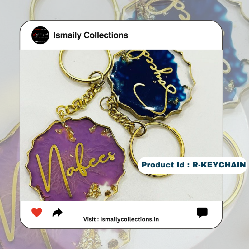 Personalized Resin Keychain